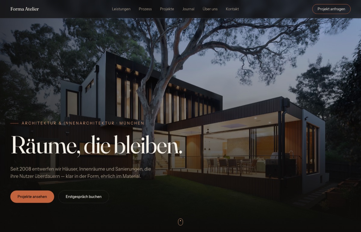 Forma Atelier – eigenes Konzeptprojekt von KLMN Media